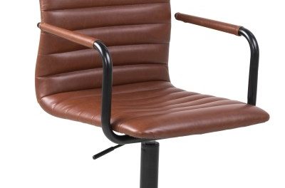 Winslow kontorstol, cognac læderlook