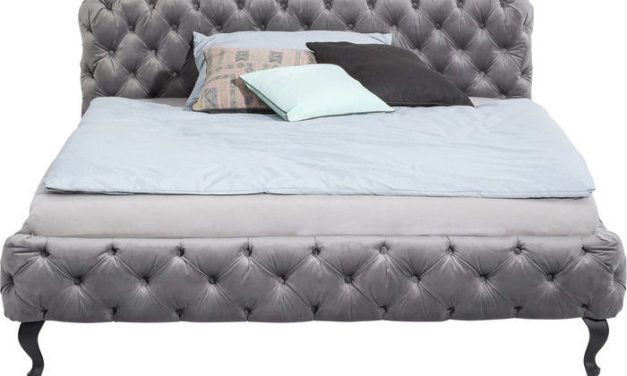 seng Desire – Silver Grey, Fløjl