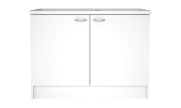 Casa underskab i hvid med to låger og plads til vask