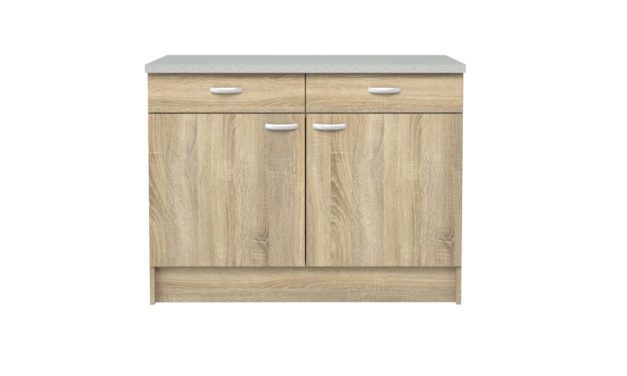 Casa underskab i eg struktur med to skuffer og to låger