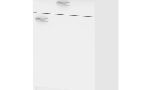 Hvidt Casa underskab med en skuffe og en låge