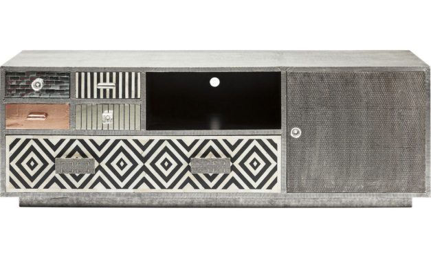 KARE DESIGN Chalet TV-bord – grå/sølv