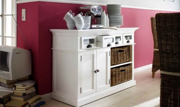 NOVASOLO Halifax Køkkenskænk med kurvesæt