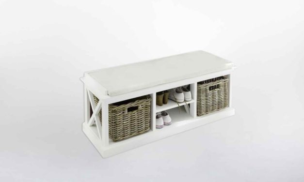 NOVASOLO Bænk & Kurvesæt med hynde