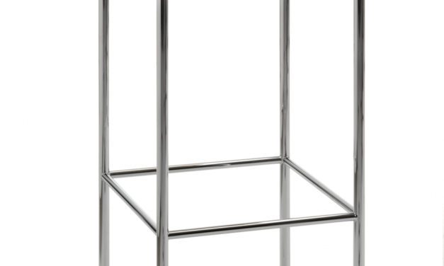 JENSENPLUS BLACKBOX barstol, Krom, Top: kork