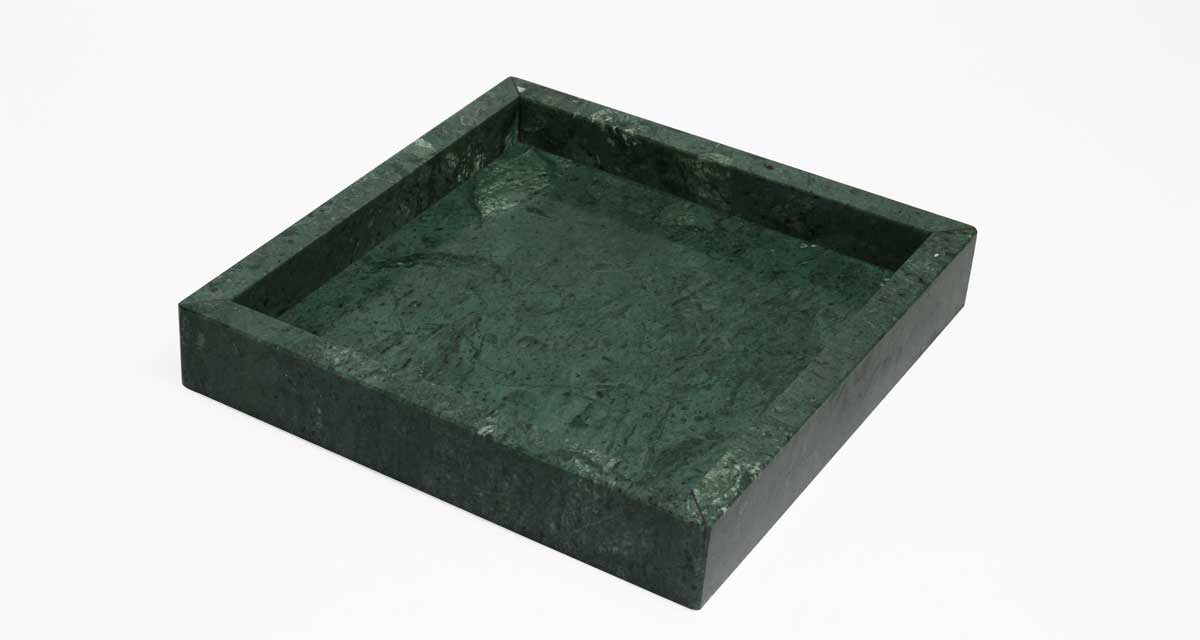 Dunos grøn marmor fad