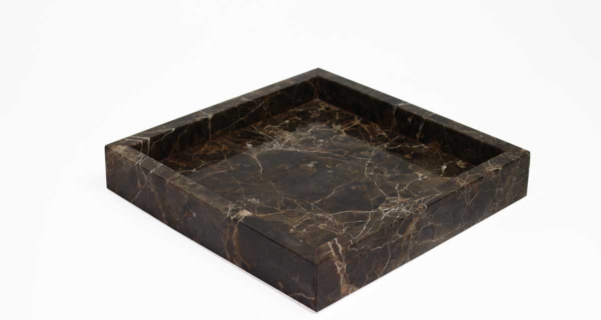 Boboonline Dunos fad i flot brunt marmor