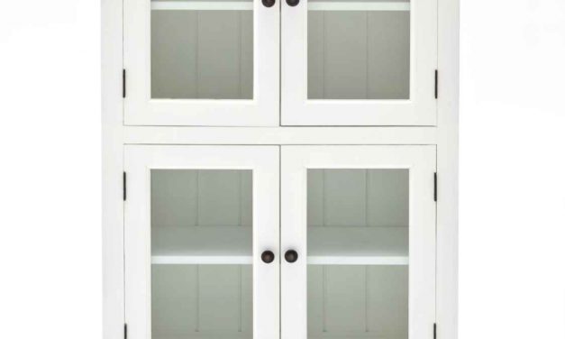 NOVASOLO Vitrineskab i 2 sektioner med 4 låger