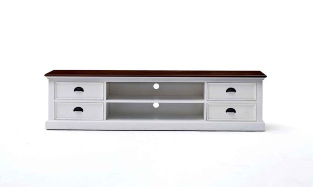 NOVASOLO Halifax TV-bord med 4 skuffer