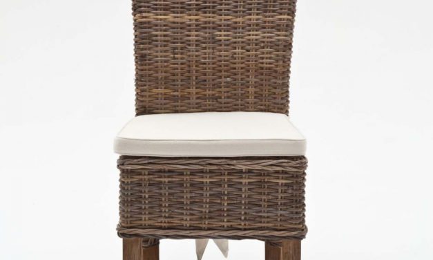 NOVASOLO Wickerworks Salsa spisebordsstol med hynde