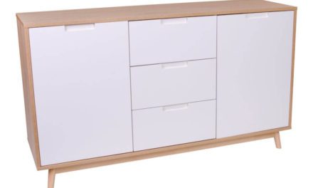 HOUSE NORDIC Copenhagen skænk i hvid og natur