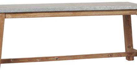 IB LAURSEN træbænk med zink top