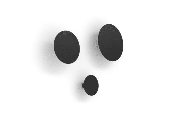 JENSENPLUS FM Hooks knagerække, Sort, Pulverlakeret stål