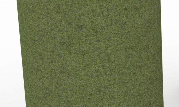 JENSENPLUS K2 puf, ergonomisk, Grøn, Underlag: massiv kork, tekstil