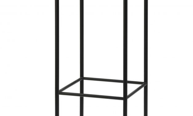 JENSENPLUS BLACKBOX barstol, Sort, Top: linoleum på krydsfin&eacute;r