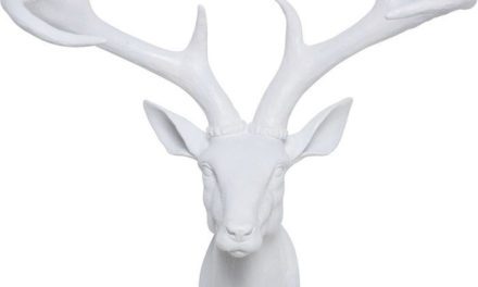 KARE DESIGN Vægskulptur, Head Deer Hvid