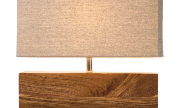 KARE DESIGN Bordlampe, Rectangluar Wood Nature