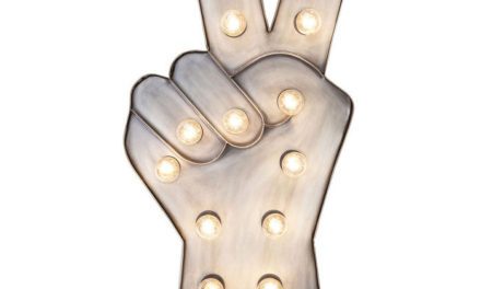 KARE DESIGN Lysskilt, Peace 13-lite