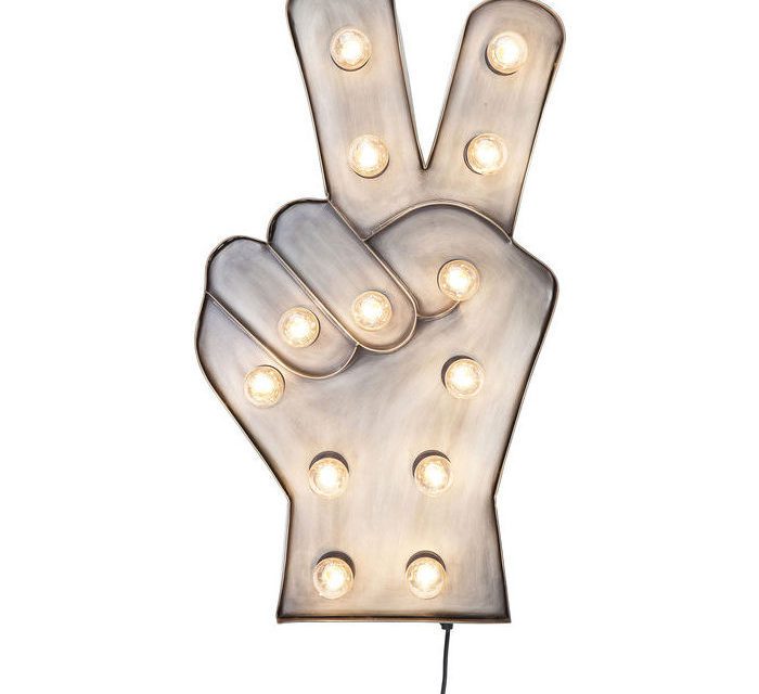 KARE DESIGN Lysskilt, Peace 13-lite