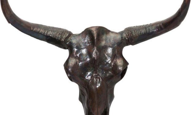 KARE DESIGN Vægskulptur, Antler Bull Mørk
