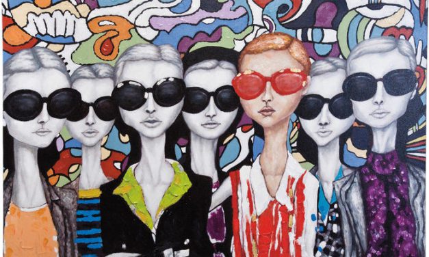 KARE DESIGN Oliemaleri, Sunglasses 90x120cm