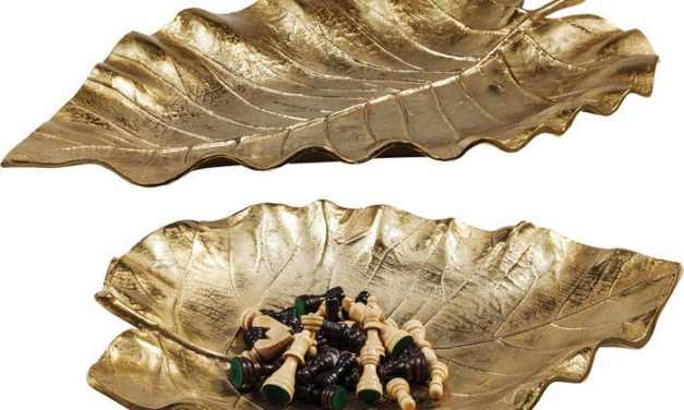 KARE DESIGN Skål, Autumn Leaf Guld (2/Sæt)