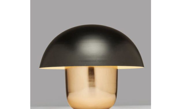 KARE DESIGN Bordlampe, Mushroom Kobber-Sort