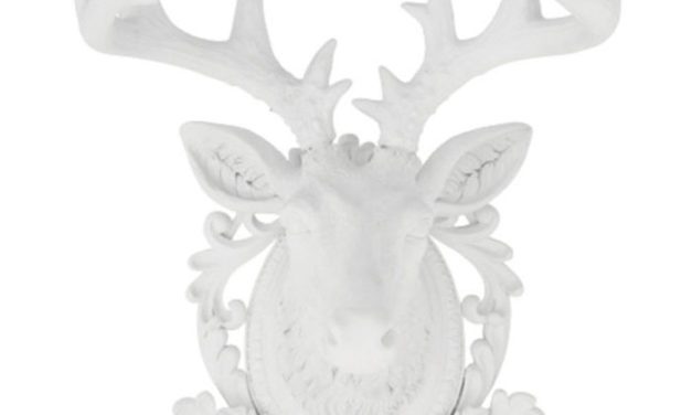 KARE DESIGN Vægskulptur, Antler Hirsch Hvid