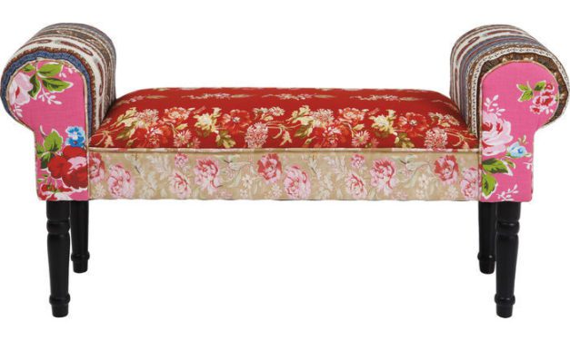 KARE DESIGN Bænk, Wing Patchwork Rød