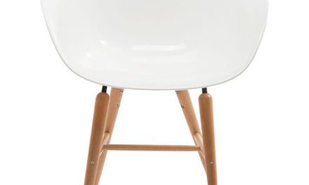 KARE DESIGN Stol med armlæn Forum Wood Hvid