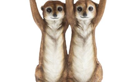 KARE DESIGN Sidebord, Animal Meerkat Sisters Ø33c