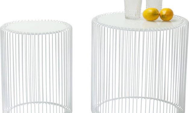 KARE DESIGN Sidebord, Wire Hvid (2/Sæt)