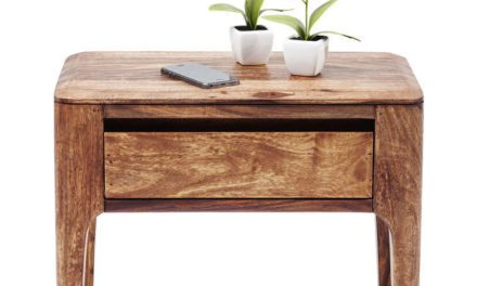 KARE DESIGN Sengebord m. 1 skuffe, Brooklyn Nature 30x50cm