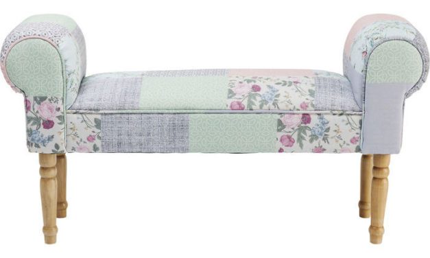 KARE DESIGN Bænk, Wing Patchwork Powder