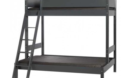 MANIS-H Vale dobbelt køjeseng – antracitgrå (200×90)