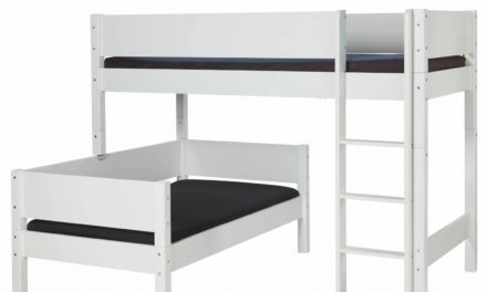 MANIS-H Glen kombi køjeseng – hvid 90×160