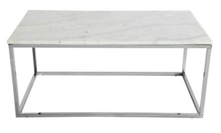 Accent hvid marmor sofabord