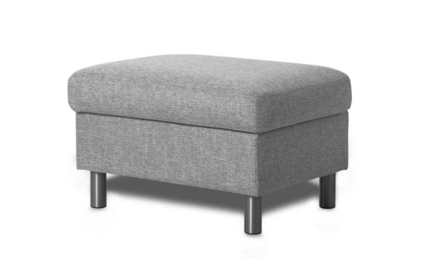 Pisa puf – stof Lys Granite