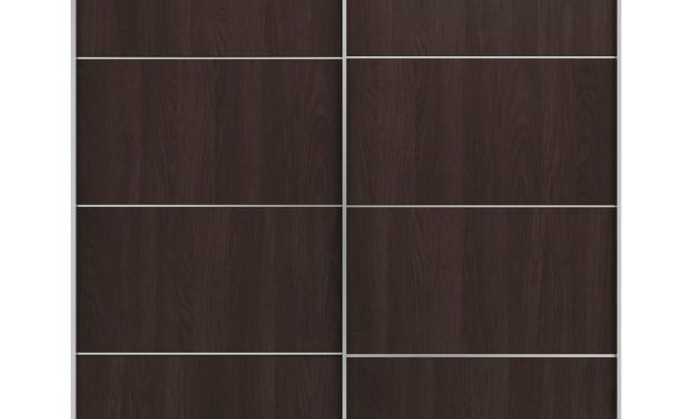 Verona kaffefarvet skab med hylder