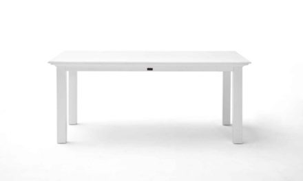 NOVASOLO Halifax spisebord – hvid (180×90)