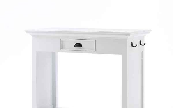 NOVASOLO Halifax spisebord – hvid m. to stole med hynder