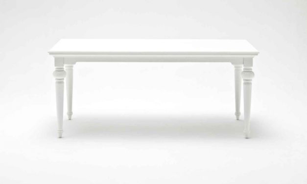 NOVASOLO Provence spisebord – hvid (180×90)