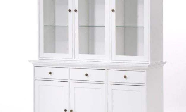 Paris vitrineskab – 6 låger + hylder