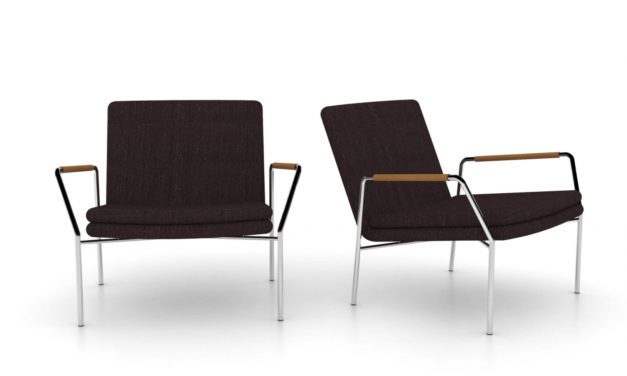 JENSENPLUS, Hoyo Loungestol – Brunt stof Brun Cognac