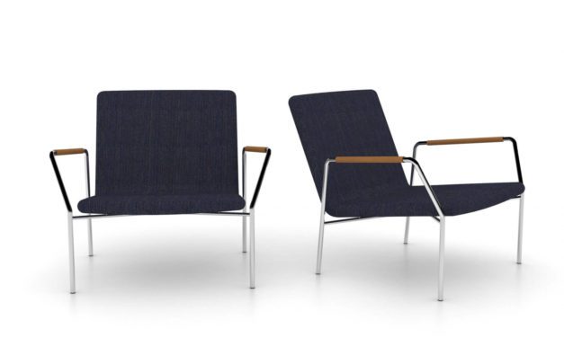 JENSENPLUS, Hoyo Loungestol – Blå stof Ingen Cognac