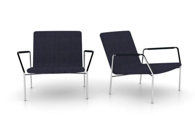 JENSENPLUS, Hoyo Loungestol – Blå stof Ingen Sort