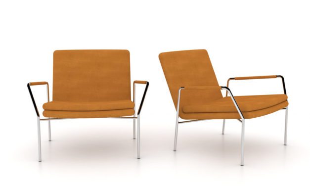 JENSENPLUS, Hoyo Loungestol – Cognac læder Cognac (læder) Cognac