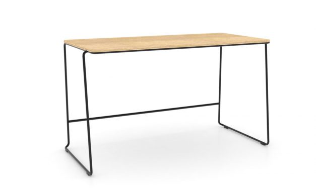 JENSENPLUS FM Note skrivebord, Sort, Linoleum på krydsfin&eacute;r