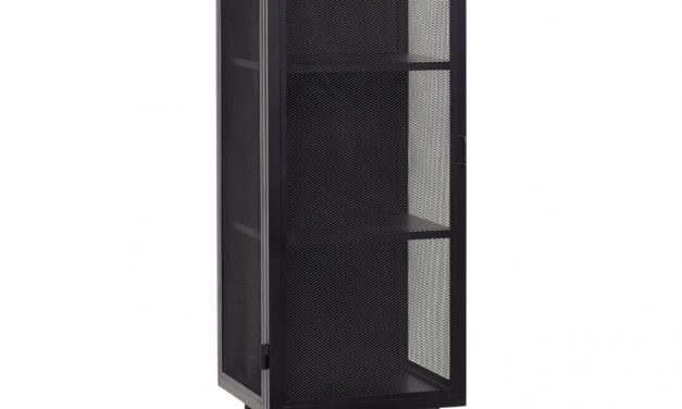 H&Uuml;BSCH skab, 1 låge, sort metal