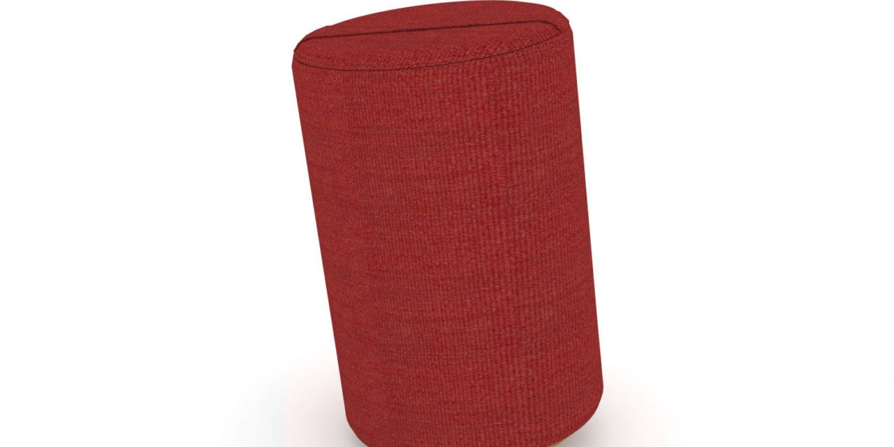 JENSENPLUS K2 puf, ergonomisk – Rød